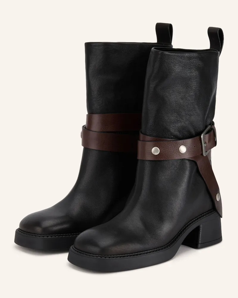 Miista Biker Boots Janina schwarz Schwarz