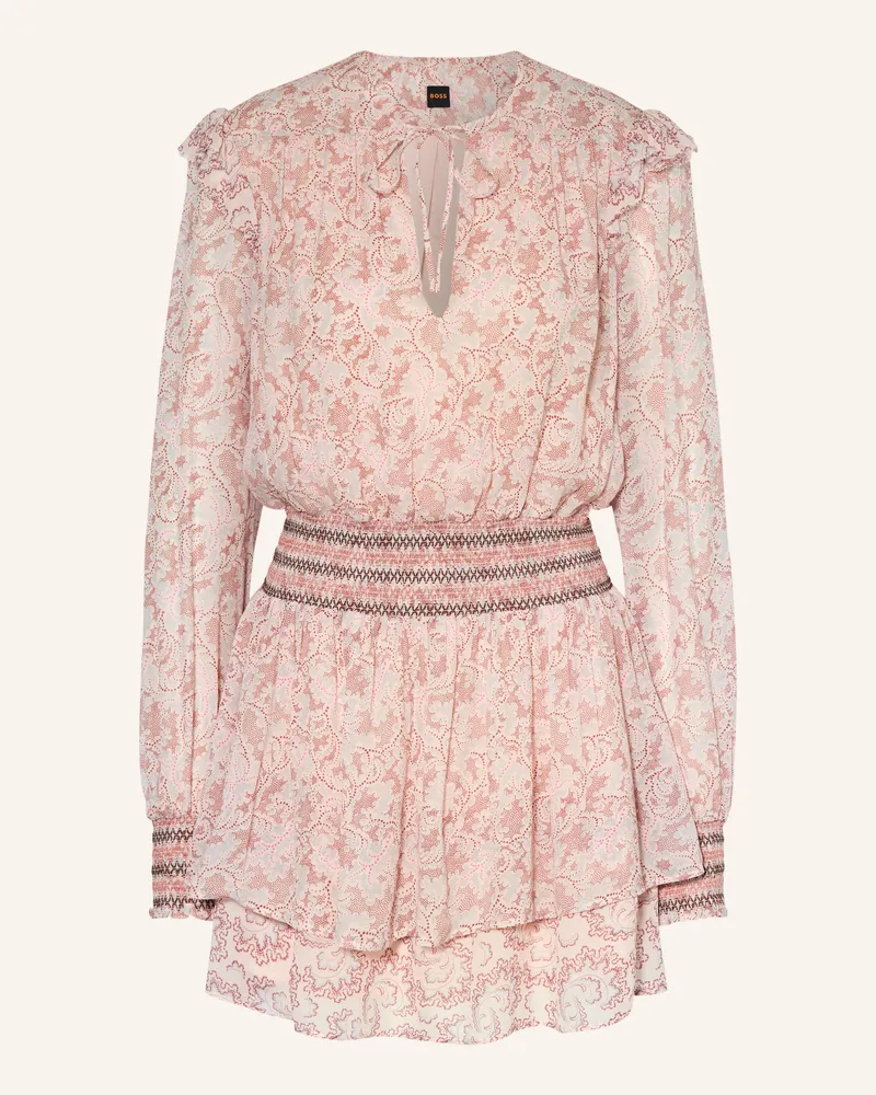 HUGO BOSS Kleid DARMIA mit Rüschen Rosé