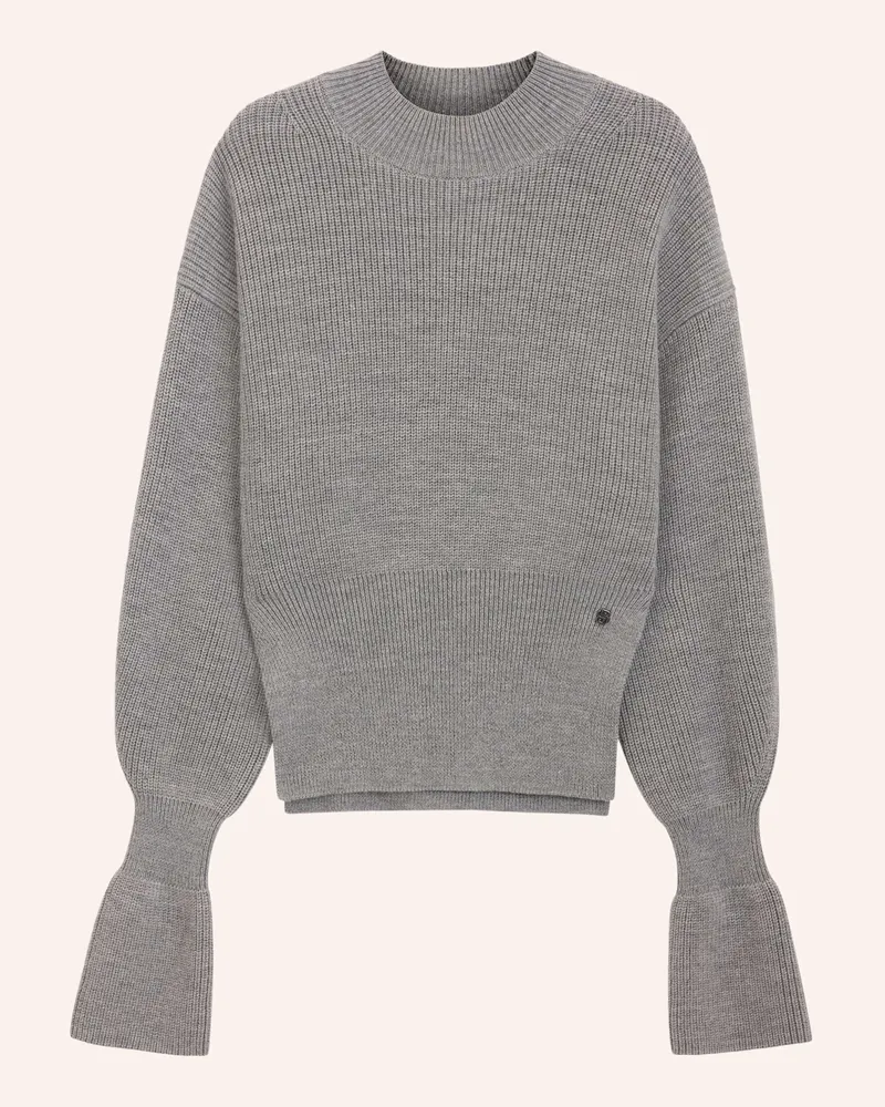 HUGO BOSS Pullover Fotus Regular Fit grau Grau