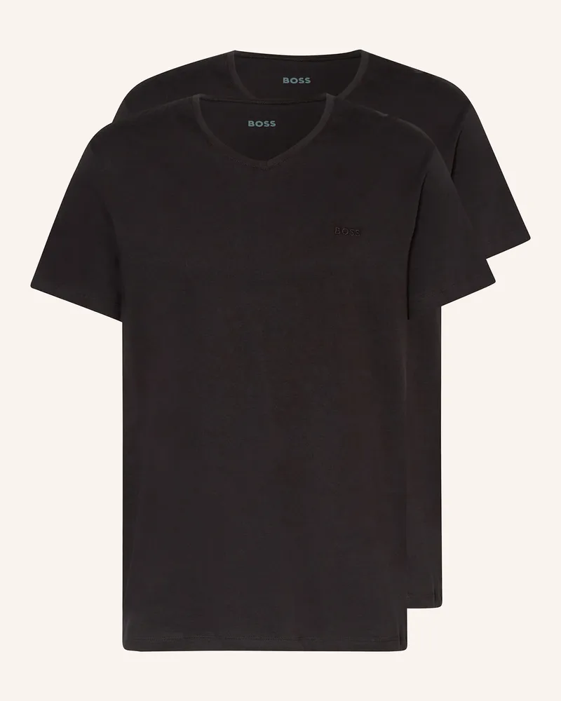 HUGO BOSS 2er-Pack T-Shirts Comfort schwarz Schwarz