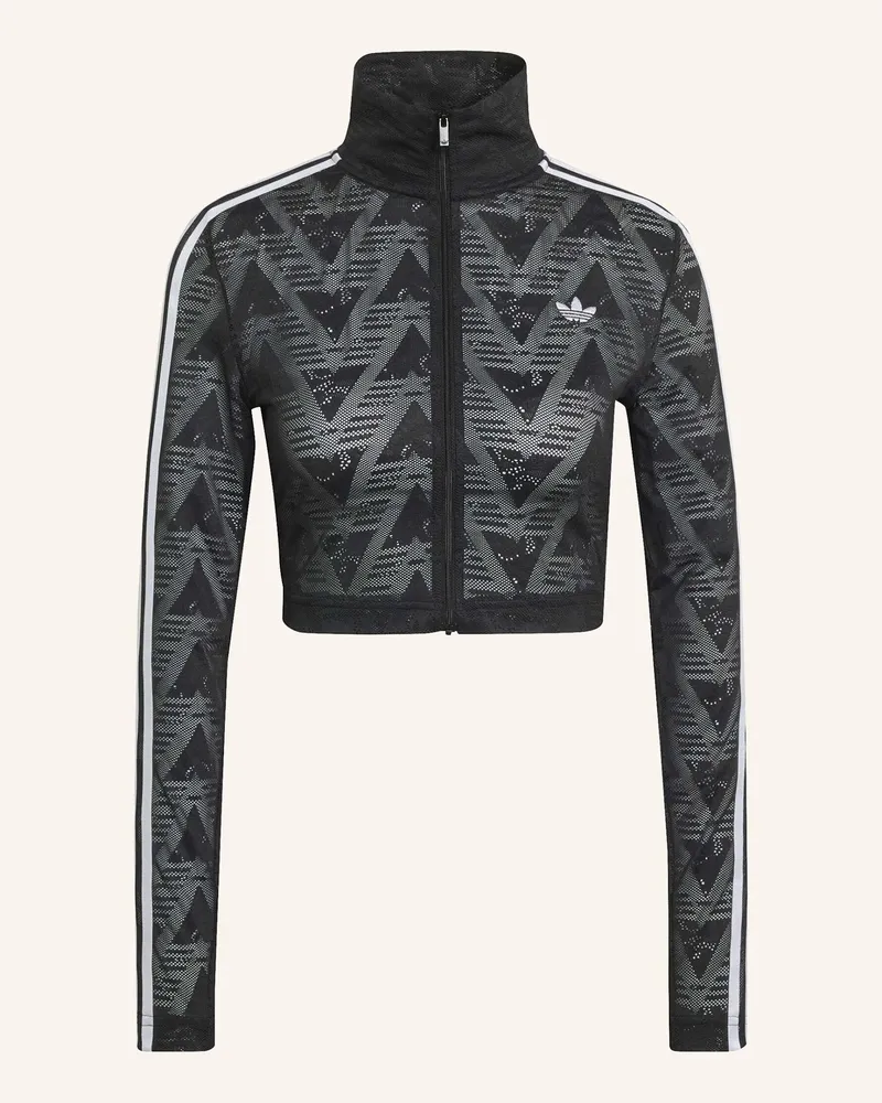 adidas Firebird Classic Lace Track Top schwarz Schwarz