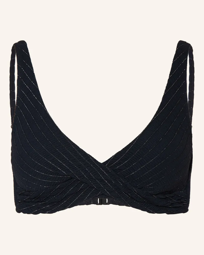 watercult Bustier-Bikini-Top Afterlight Mit Glitzergarn schwarz Schwarz
