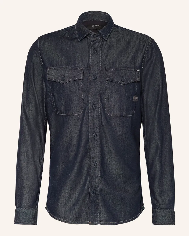 G-STAR RAW Jeanshemd Marine Slim Fit blau Dunkelblau