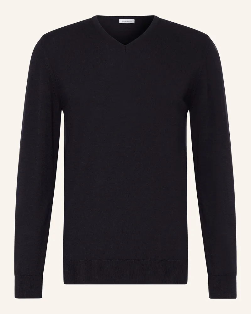 Seidensticker Pullover Aus Merinowolle blau Dunkelblau