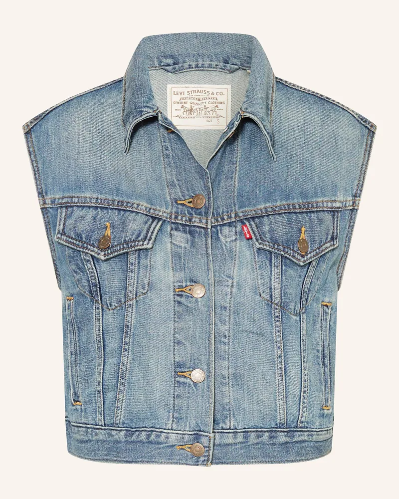 Levi's Jeansweste SHRUNKEN 90S Blau