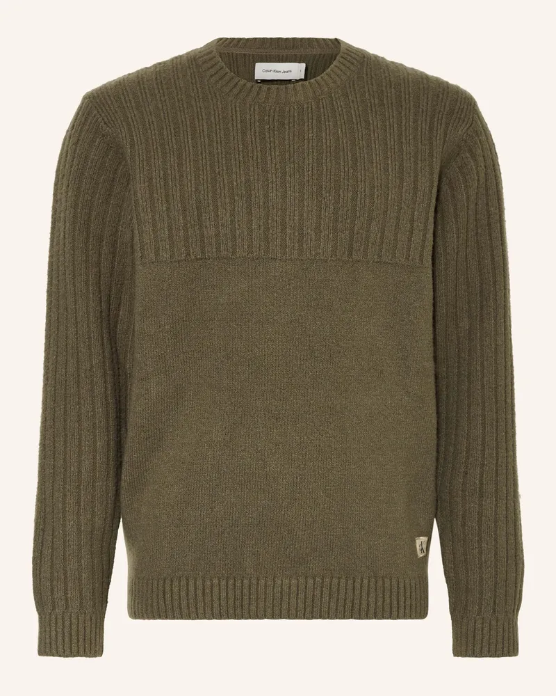 Calvin Klein Pullover gruen Oliv