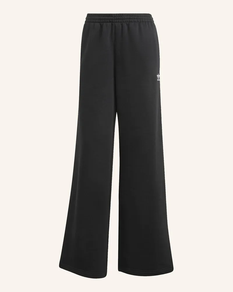 adidas Essentials Hose, Weites Bein schwarz Schwarz