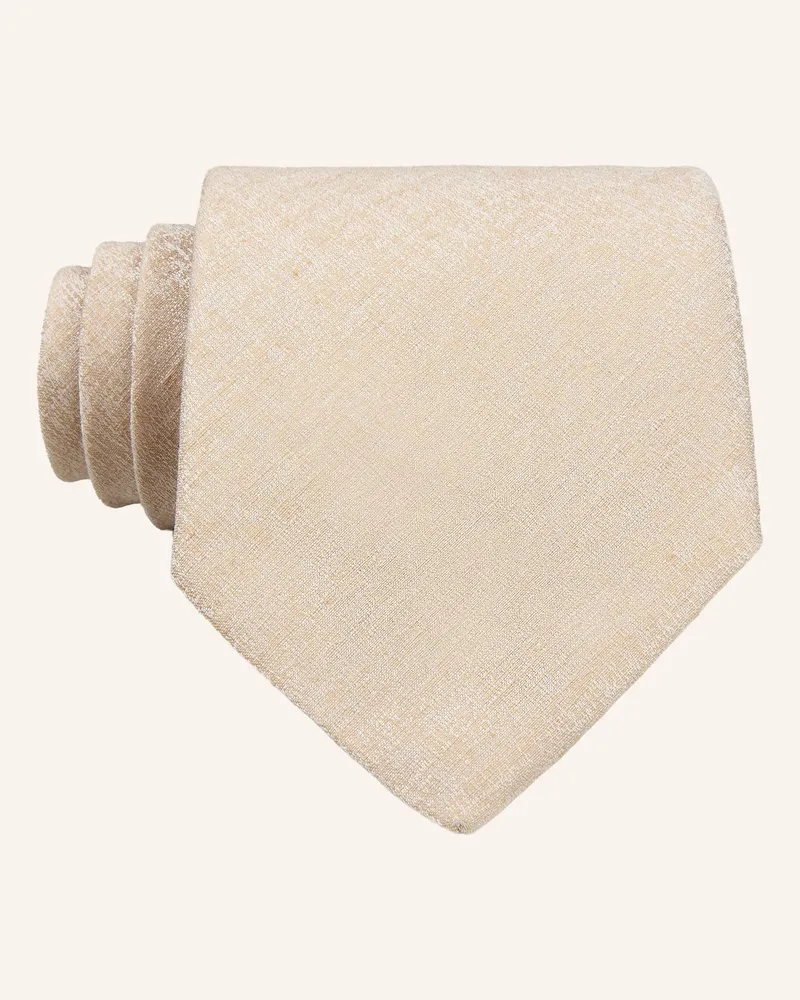 HUGO BOSS Krawatte beige Beige