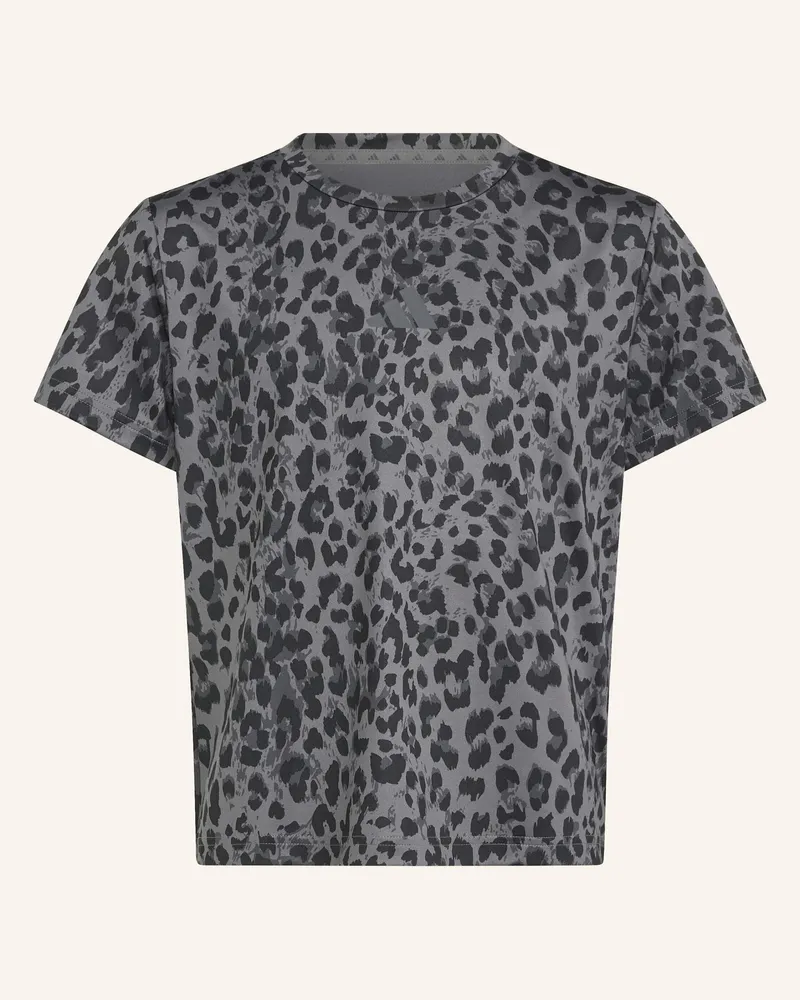 adidas T-Shirt Seasonal Animal Print Sport grau Grau