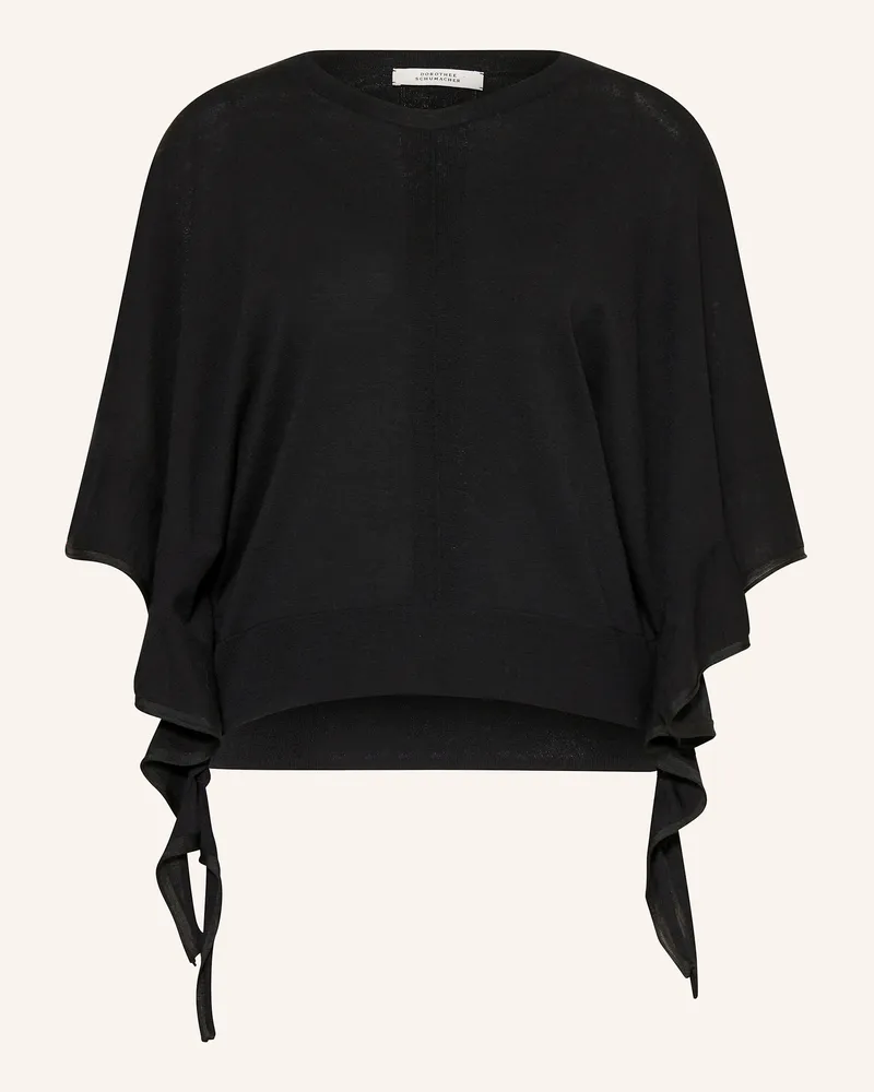 Dorothee Schumacher Pullover CHEERFUL MOMENTS mit 3/4-Arm Schwarz