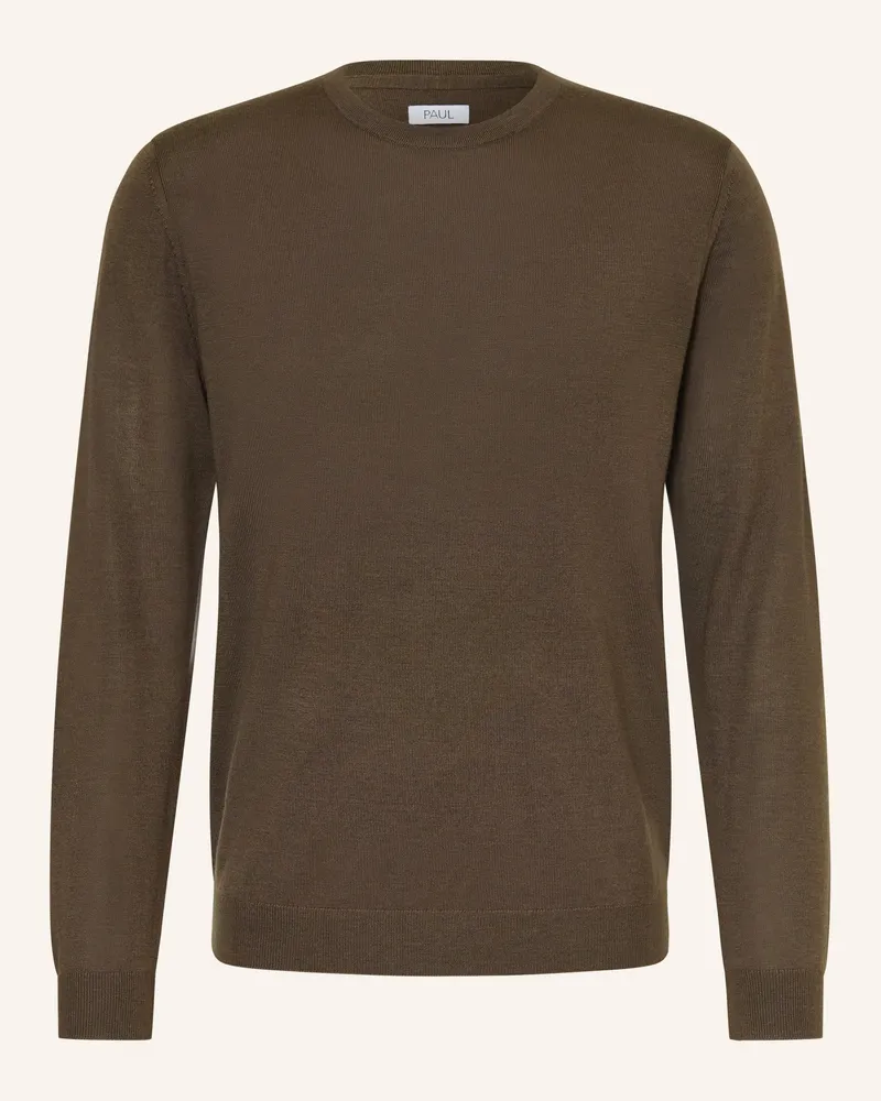 paul Pullover grau Khaki