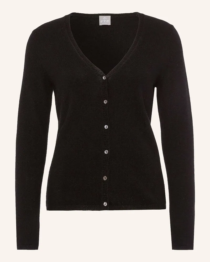 FTC Cashmere Strickjacke Aus Cashmere schwarz Schwarz