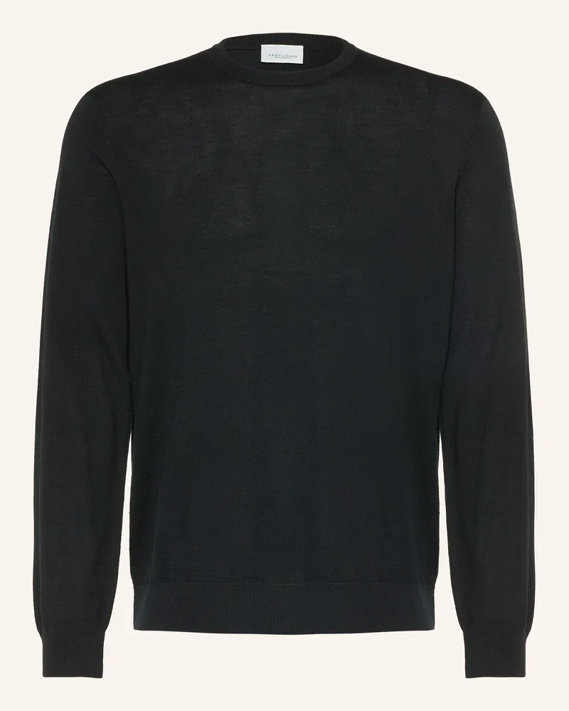 Profuomo Pullover schwarz Schwarz