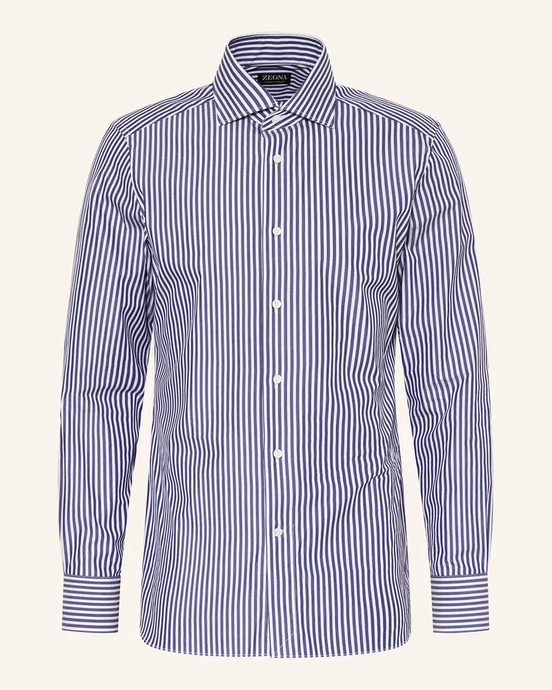 Ermenegildo Zegna Hemd Regular Fit blau Dunkelblau