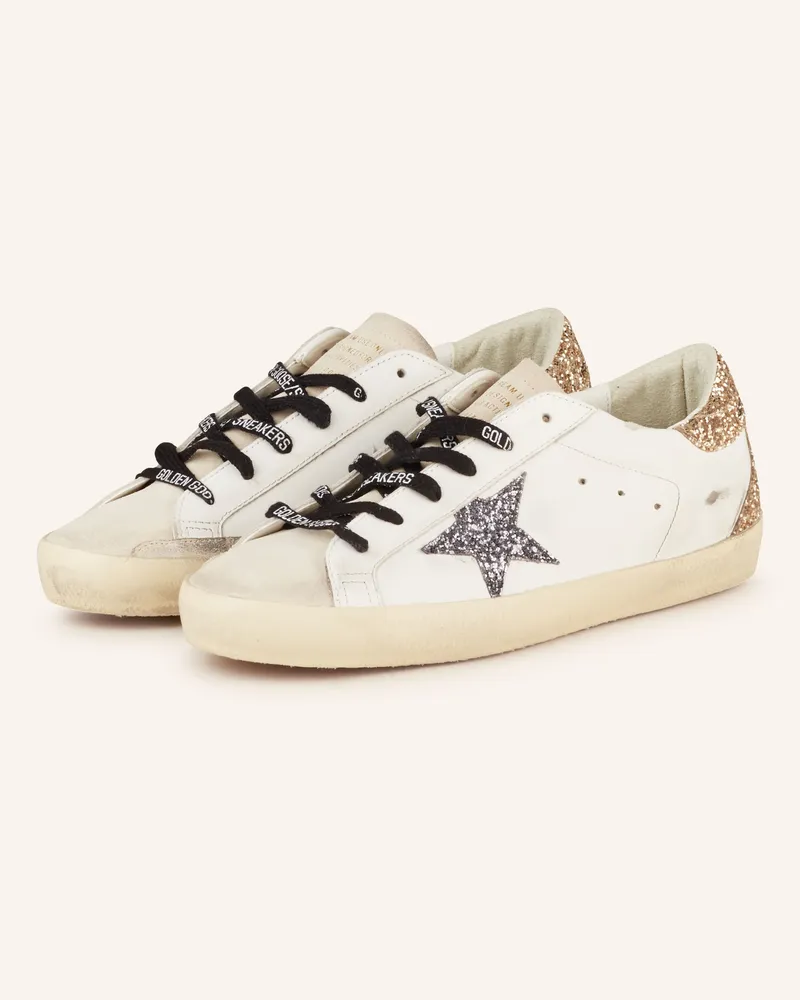 Golden Goose Sneaker Super-Star weiss Weiss