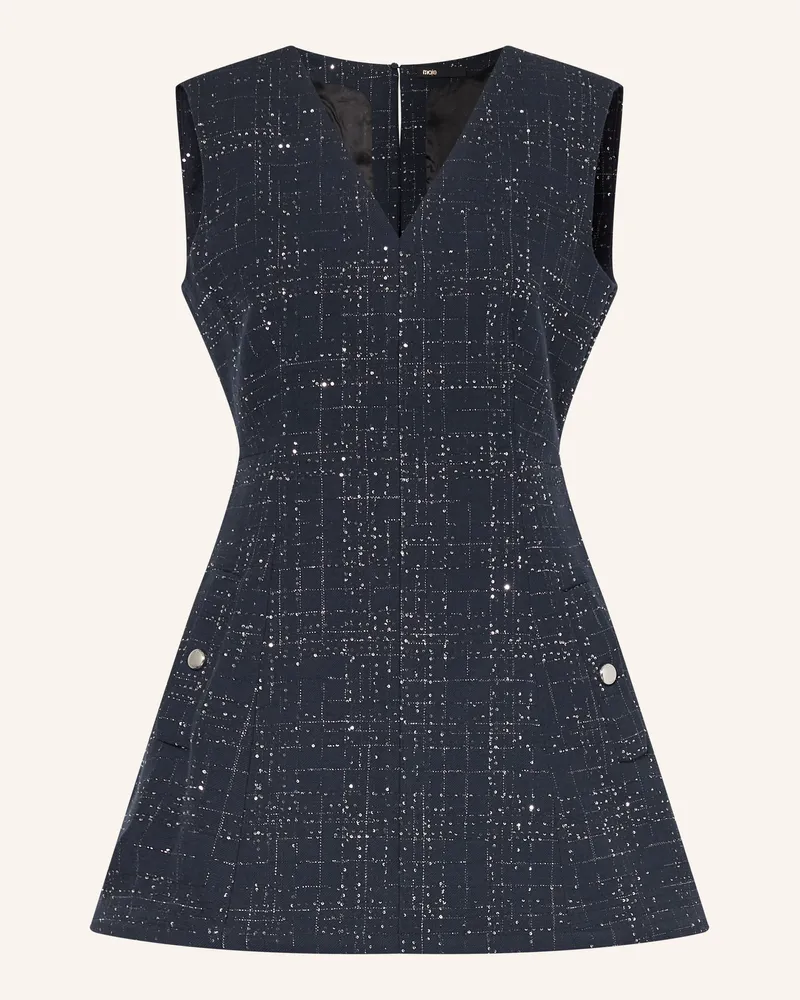 Maje Tweed-Jumpsuit Mit Pailletten blau Dunkelblau