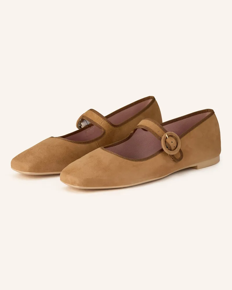 Pretty Ballerinas Mary-Jane-Ballerinas Angelis braun Camel