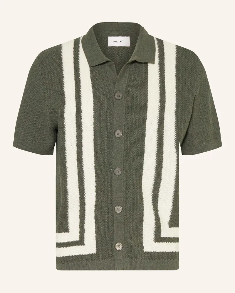 NN 07 Strickhemd ARES Regular Fit Grün