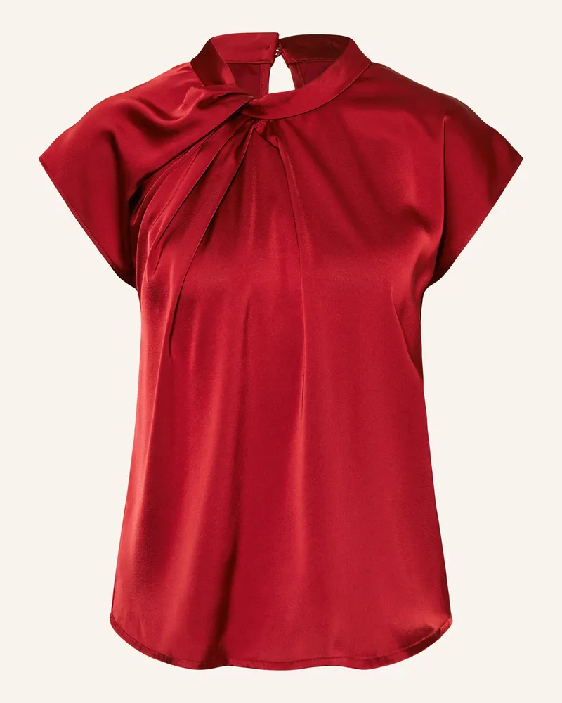 Neo Noir Blusenshirt FLEUR aus Satin Dunkelrot