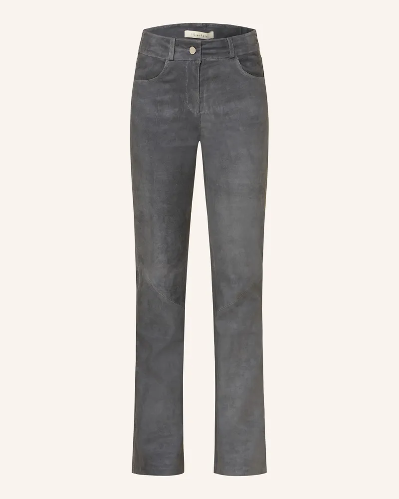 lilienfels Lederhose grau Grau