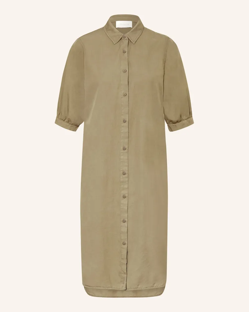 Juvia Hemdblusenkleid Olea gruen Oliv