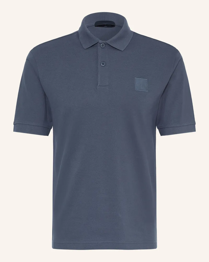 Stone Island Piqué-Poloshirt GHOST Blaugrau