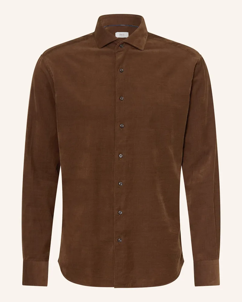 Eterna Cordhemd Modern Fit Braun