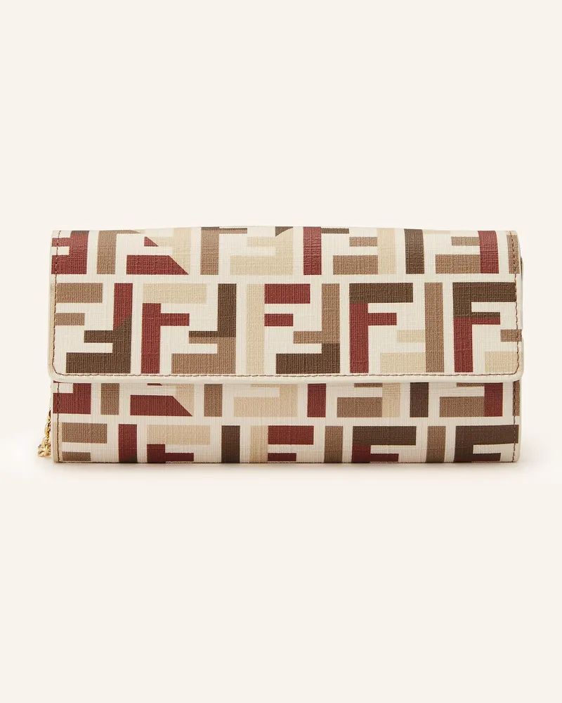 Fendi Geldbörse Zum Umhängen beige Creme