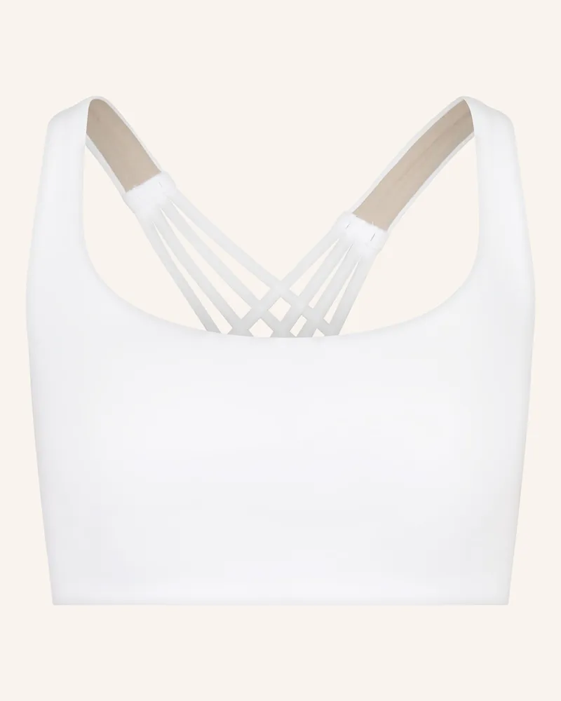 LULULEMON Sport-BH FLEXYFLEX STRAPPY Weiss