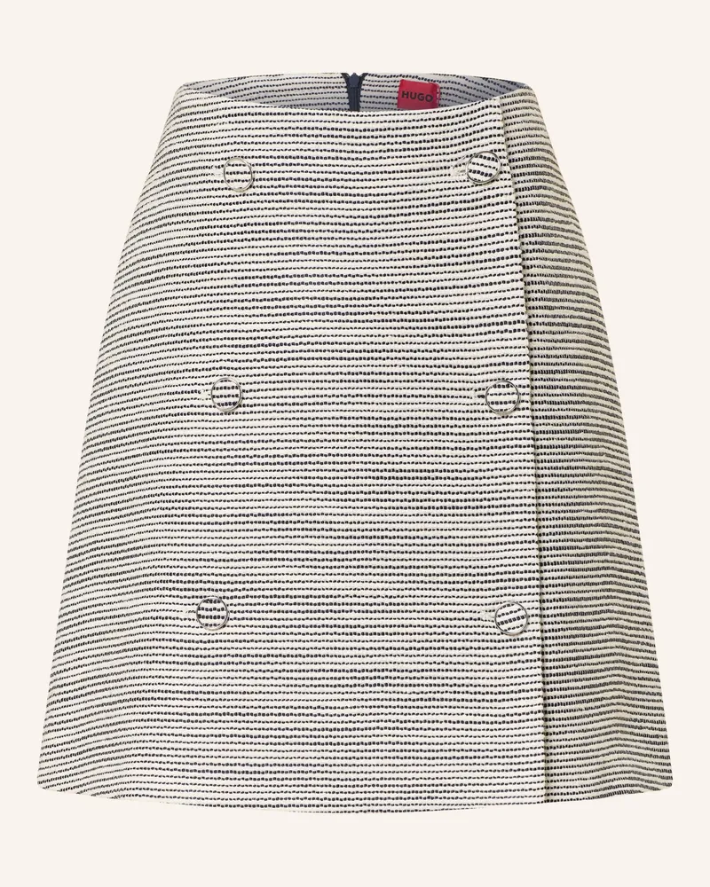 HUGO BOSS Bouclé-Rock Ralinea schwarz Weiss