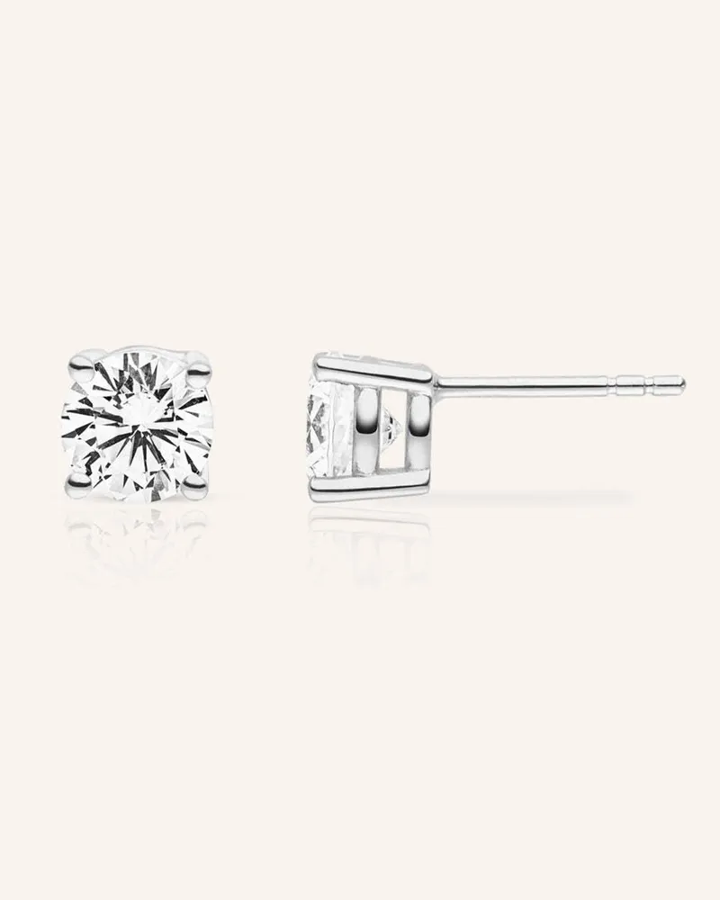 VEYNOU Ohrstecker Ella Aus 14 Karat Weißgold Und 0,30ct. Lab-Grown Diamanten silber Weissgold