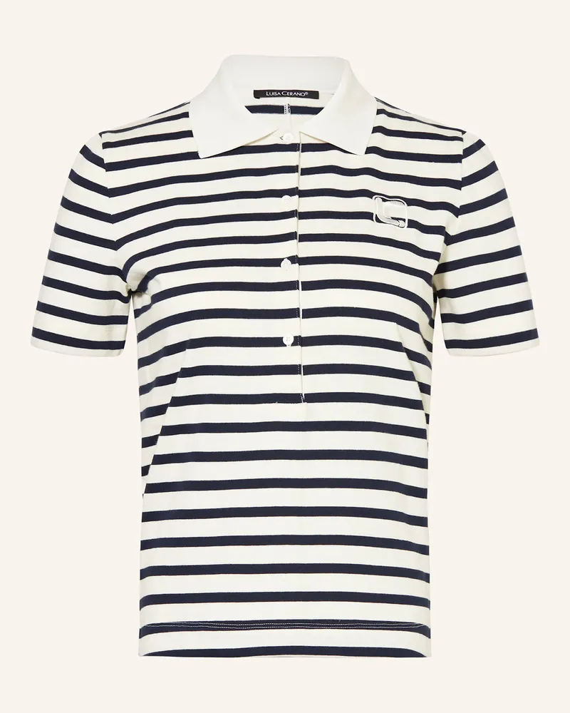 Luisa Cerano Strick-Poloshirt Ecru
