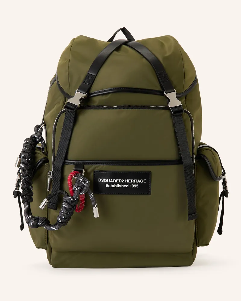 Dsquared2 Rucksack gruen Oliv
