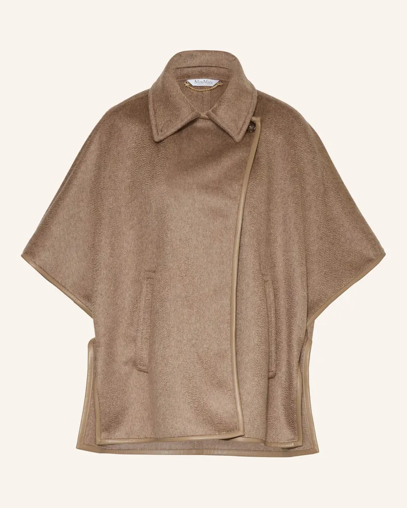 Max Mara Cashmere-Cape CORSARO Hellbraun