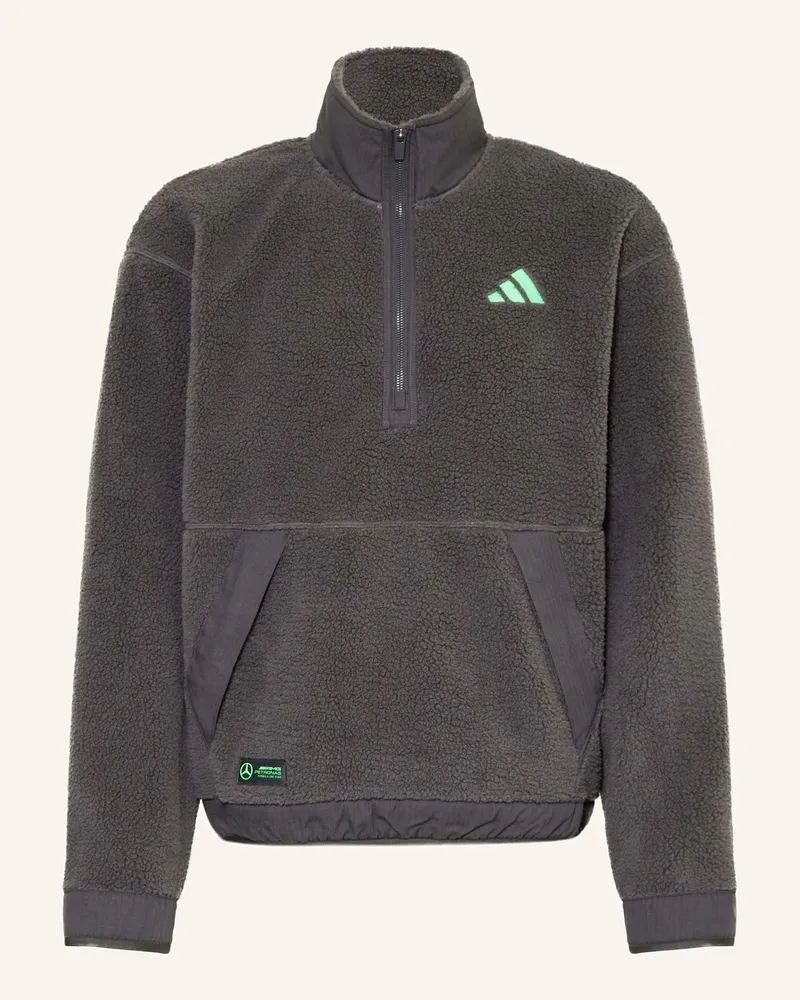 adidas Fleece-Troyer MERCEDES - AMG PETRONAS FORMULA ONE TEAM PREMIUM Grau