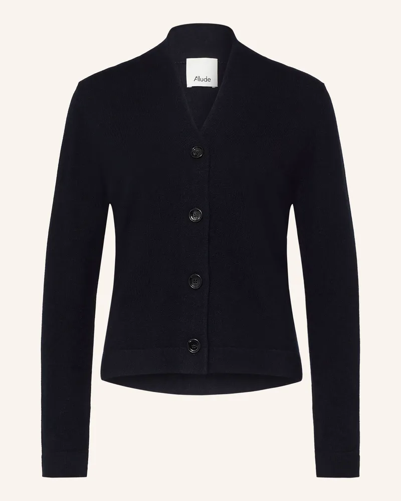 ALLUDE Strickjacke Mit Cashmere blau Dunkelblau
