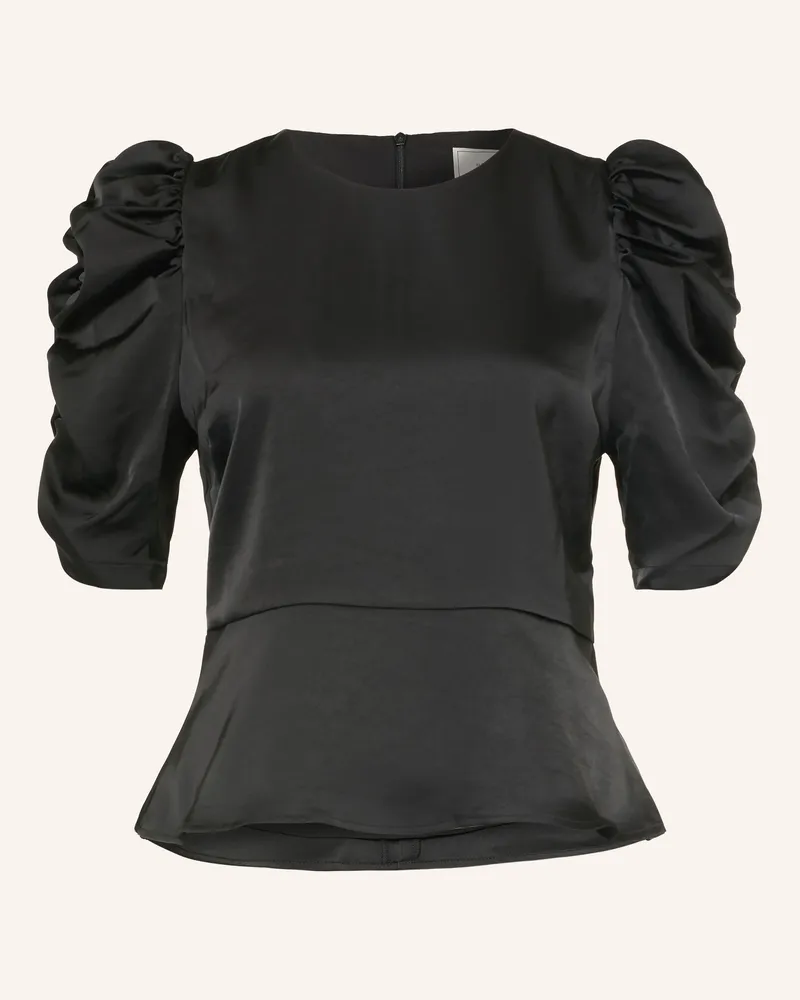 Neo Noir Blusenshirt Benua Aus Satin schwarz Schwarz