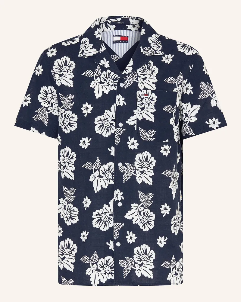 Tommy Hilfiger Resorthemd Comfort Fit blau Dunkelblau