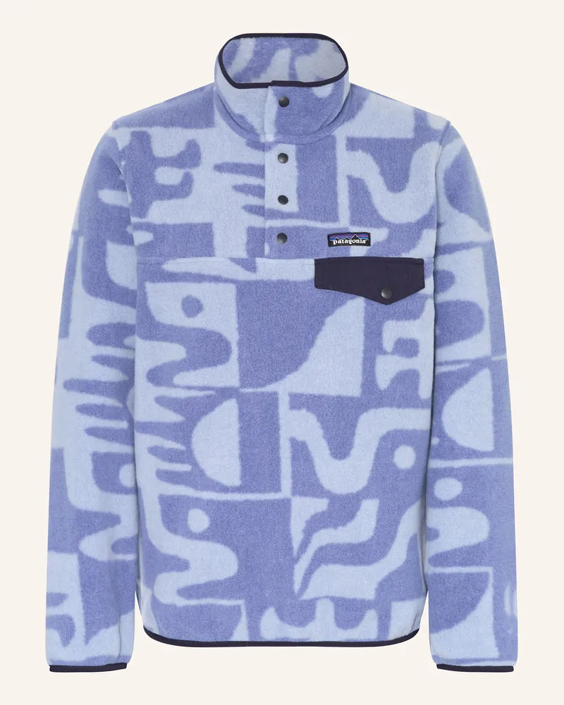 Patagonia Fleece-Troyer Snap blau Hellblau