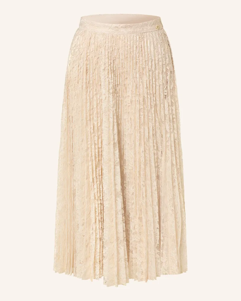 Guess Spitzenrock CHARLOTTE mit Plissees Gold