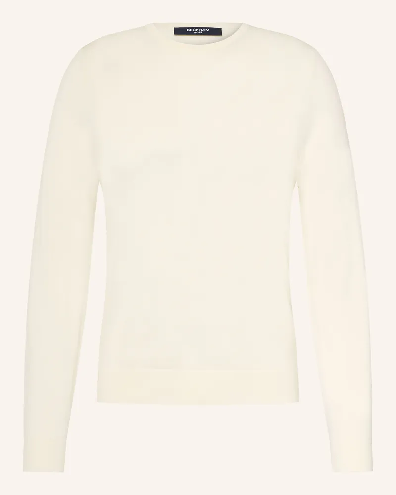 HUGO BOSS Pullover Fospero weiss Creme
