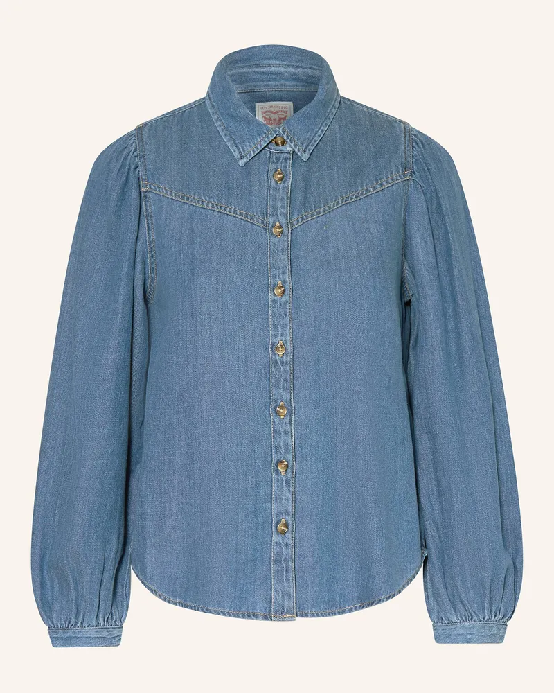 Levi's Jeansbluse JOURNEY mit Rüschen Hellblau