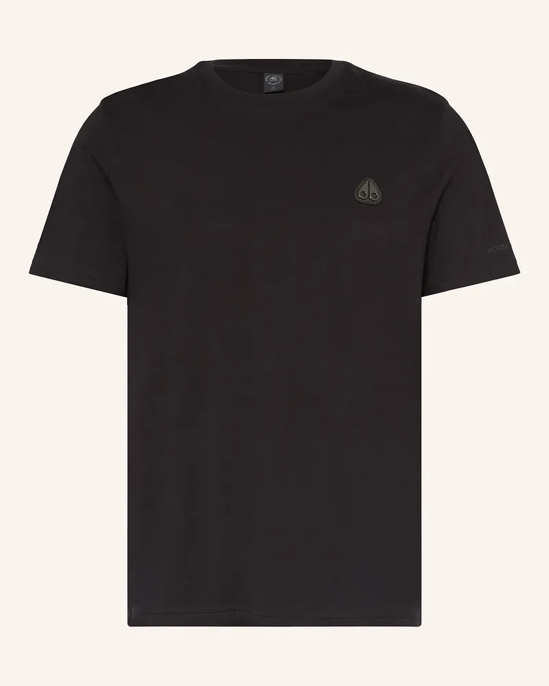 Moose Knuckles T-Shirt CRESCENT Schwarz