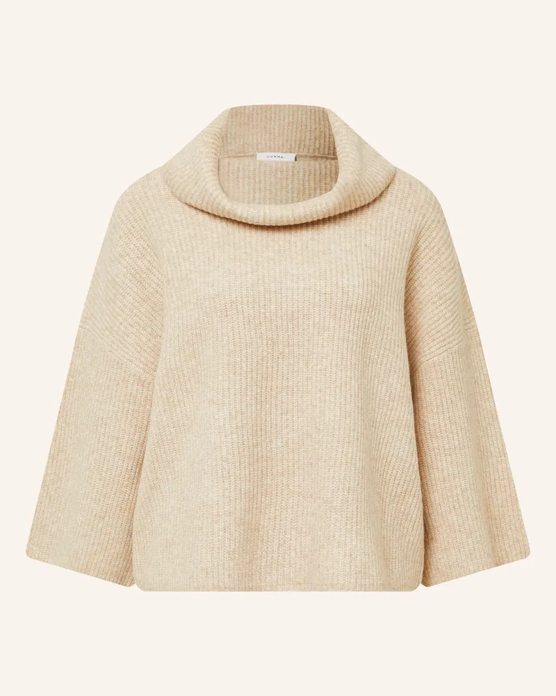 COMMA Rollkragenpullover Beige