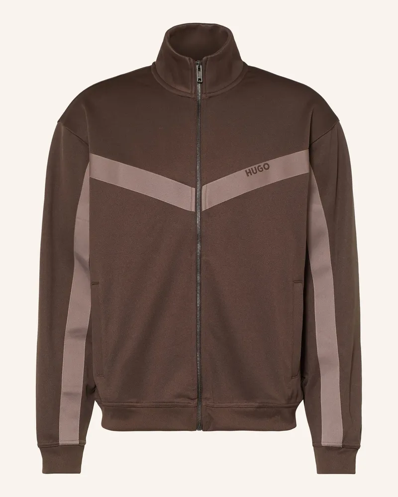 HUGO BOSS Trainingsjacke Darti braun Dunkelbraun