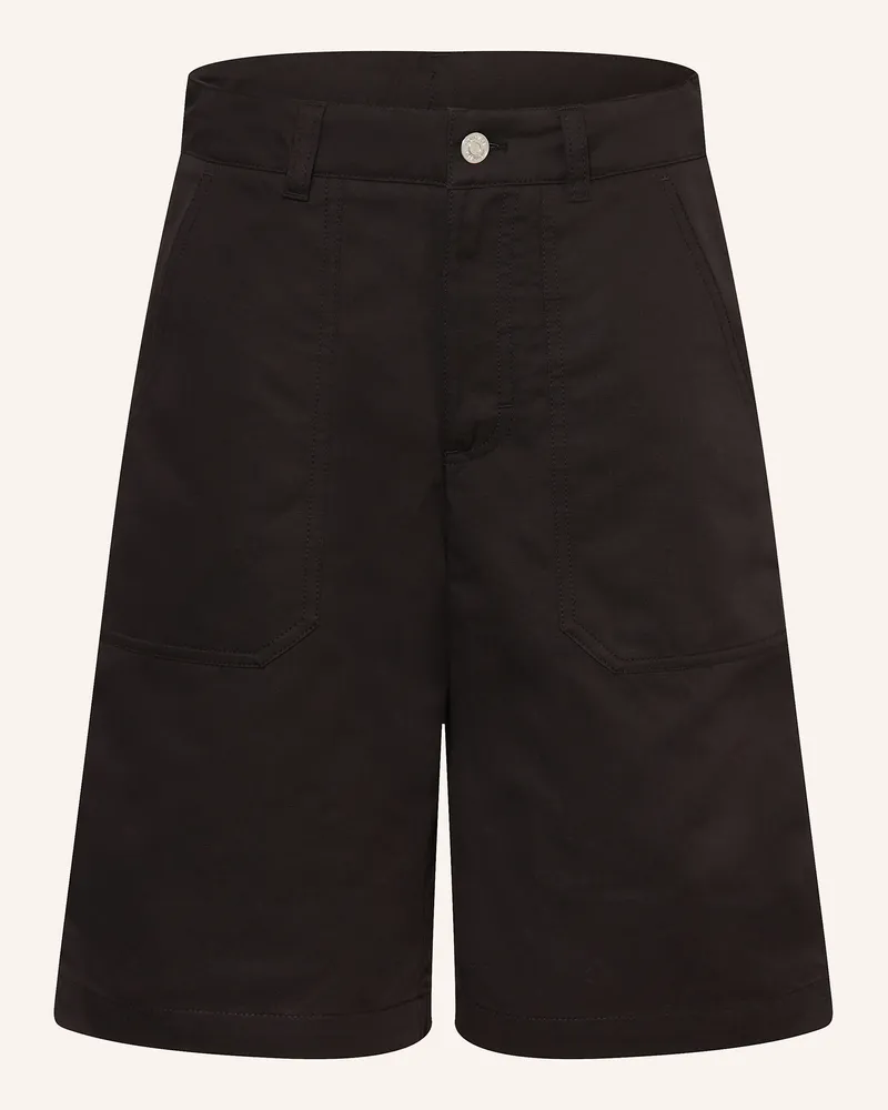 Moncler Shorts Mit Leinen schwarz Schwarz