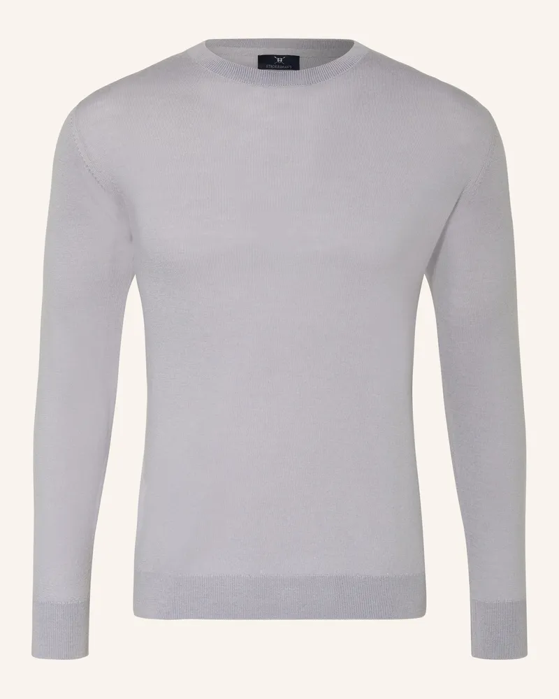 Strokesman's Pullover aus Merinowolle Blaugrau