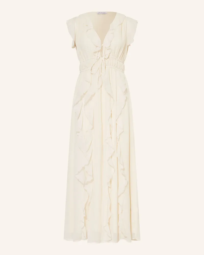 Mrs & HUGS Kleid Mit Volants weiss Creme