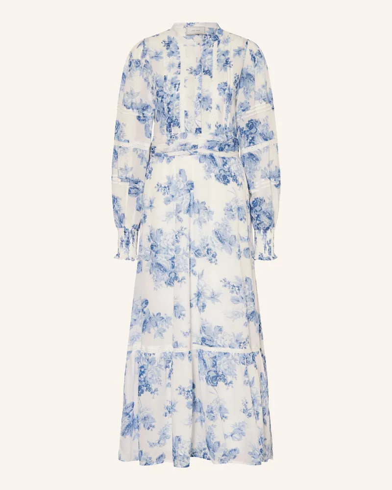 Neo Noir Kleid COLUMBIA FLOWER FLOW mit Lochspitze Weiss