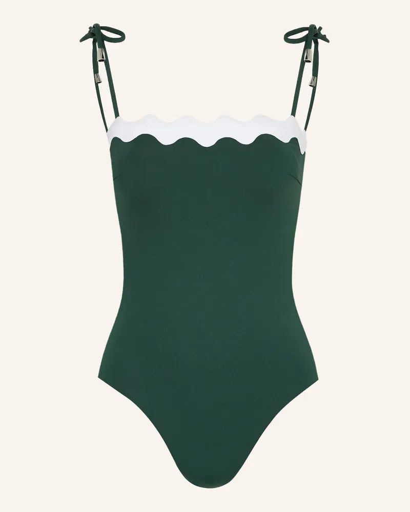 Seafolly Australia Bandeau-Badeanzug GIA Dunkelgrün